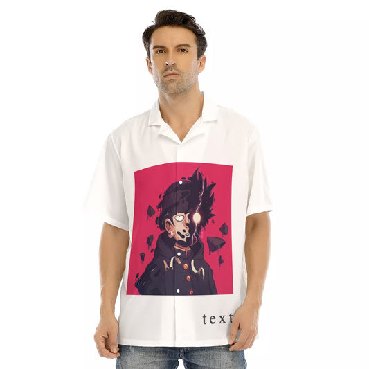 All-Over Print Men's Hawaiian Shirt With Button Closure - Jungle